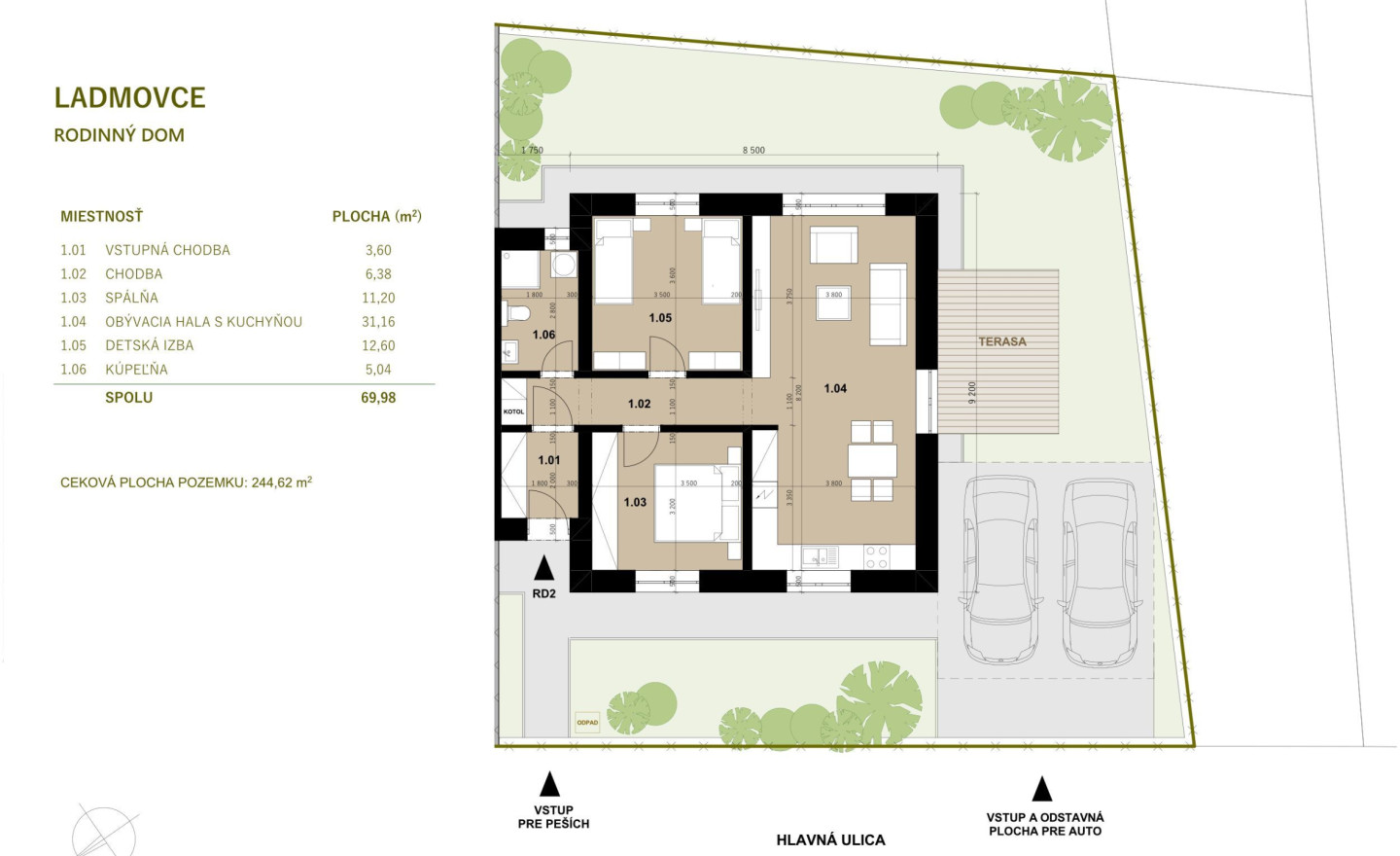 Novostavba moderného bungalovu, Ladmovce (okres Trebišov) - fotografia 3