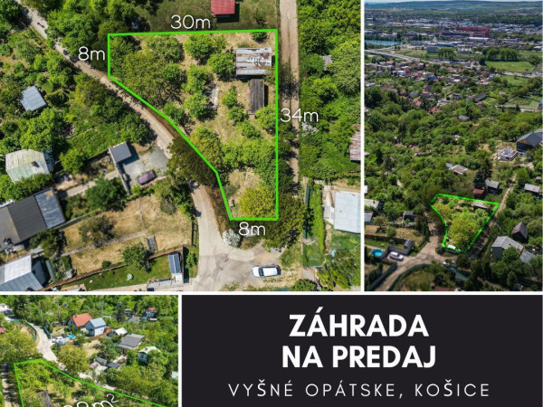 Záhrada v celoročne obývanej lokalite - Vyšné Opátske,Košice
