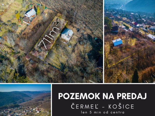 Pozemok na okraji lesa, len 5 min od centra mesta Košice