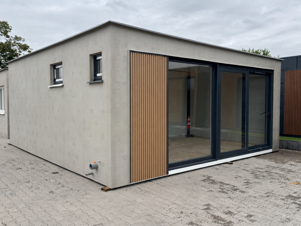 ROZOSTAVANÁ MODULOVÁ CHATA–moderná stavba,kvalitné materiály