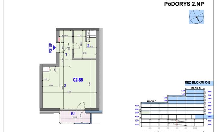 ODPREDAJ NOVOSTAVBY IPEĽSKÁ-1 izb. byt s balkónom,parkovanie  - fotografia 7