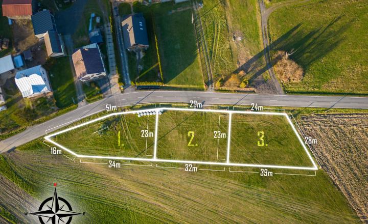 3x stavebný pozemok v krásnom prostredí neďaleko Stropkova – obec Hradisko - fotografia 1